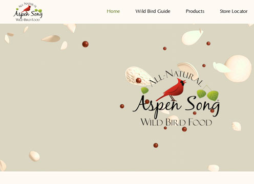 Screenshot of Aspen Song web site